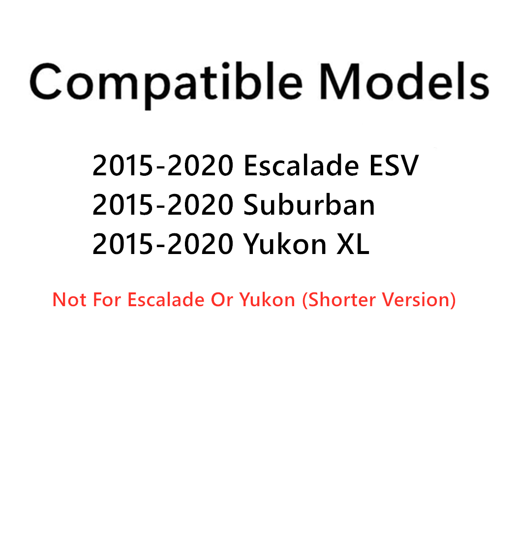 Passenger Right Side Rear Door Window Door Glass Compatible with Cadillac Escalade ESV/Chevrolet Suburban/GMC Yukon XL 2015-2020 Models