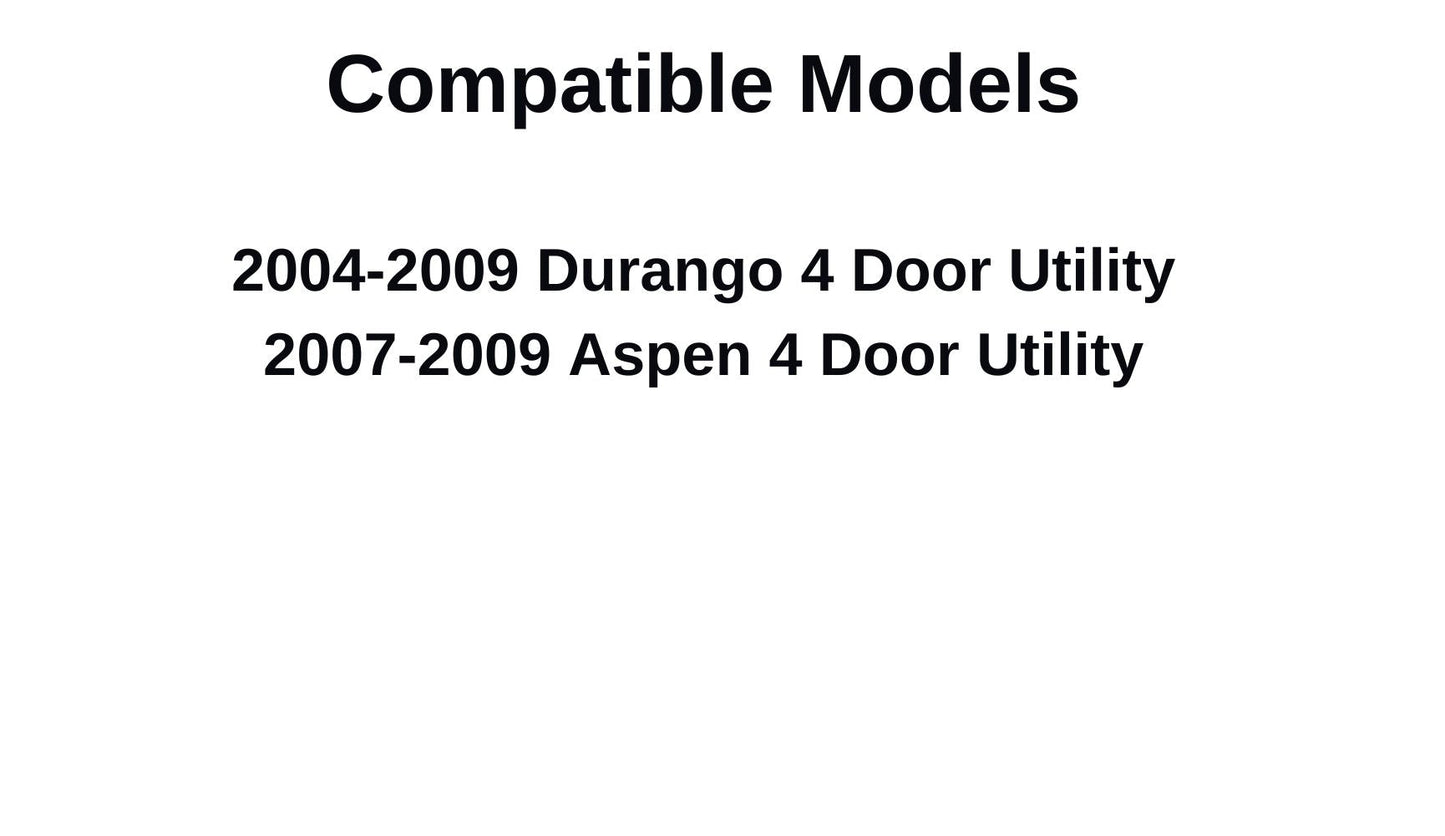 Passenger Right Side Quarter Window Quarter Glass Compatible with Dodge Durango 2004-2009 Models/Chrysler Aspen 2007-2009 Models