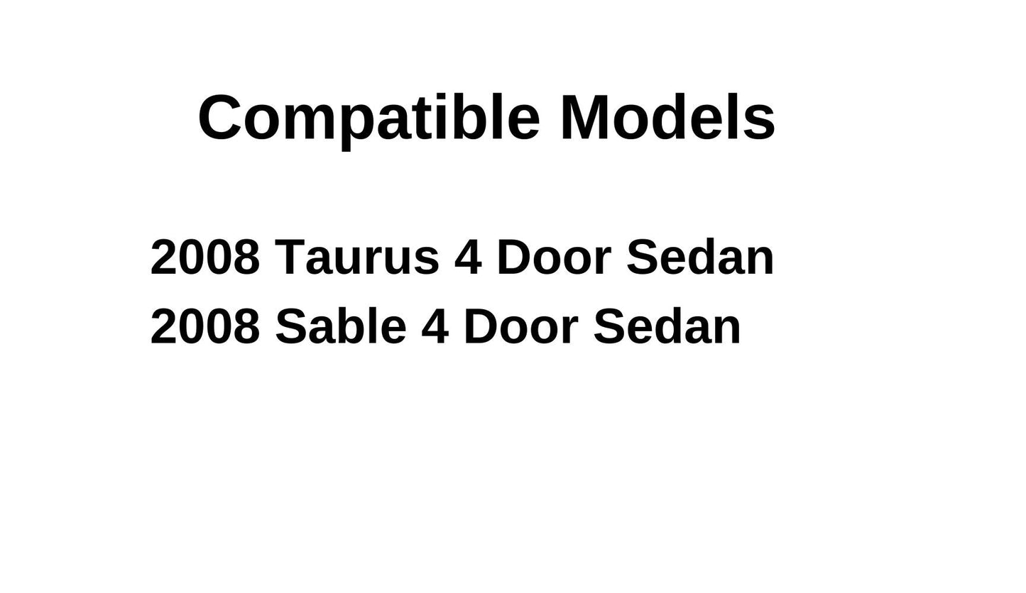 Driver Left Side Front Door Window Door Glass Compatible with Ford Five Hundred 2005-2007 & Taurus 2008-2009/Mercury Montego 2005-2007 & Sable 2008-2009 4 Door Sedan Models