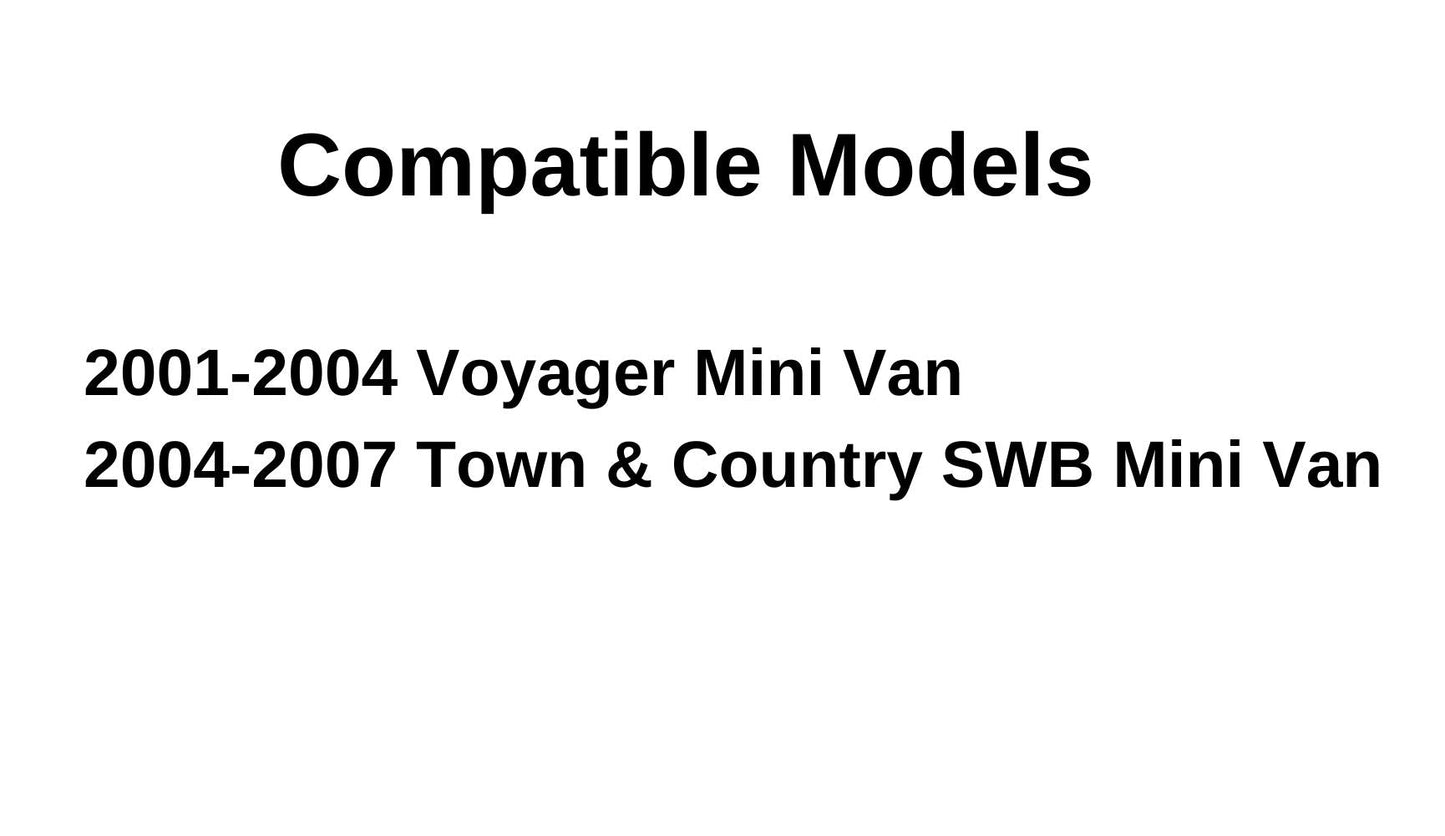 Manual Style Driver Left Side Quarter Window Glass Compatible with Chrysler Voyager 2001-2004 Town & Country SWB (Short Wheel Base) 2004-2007 Models