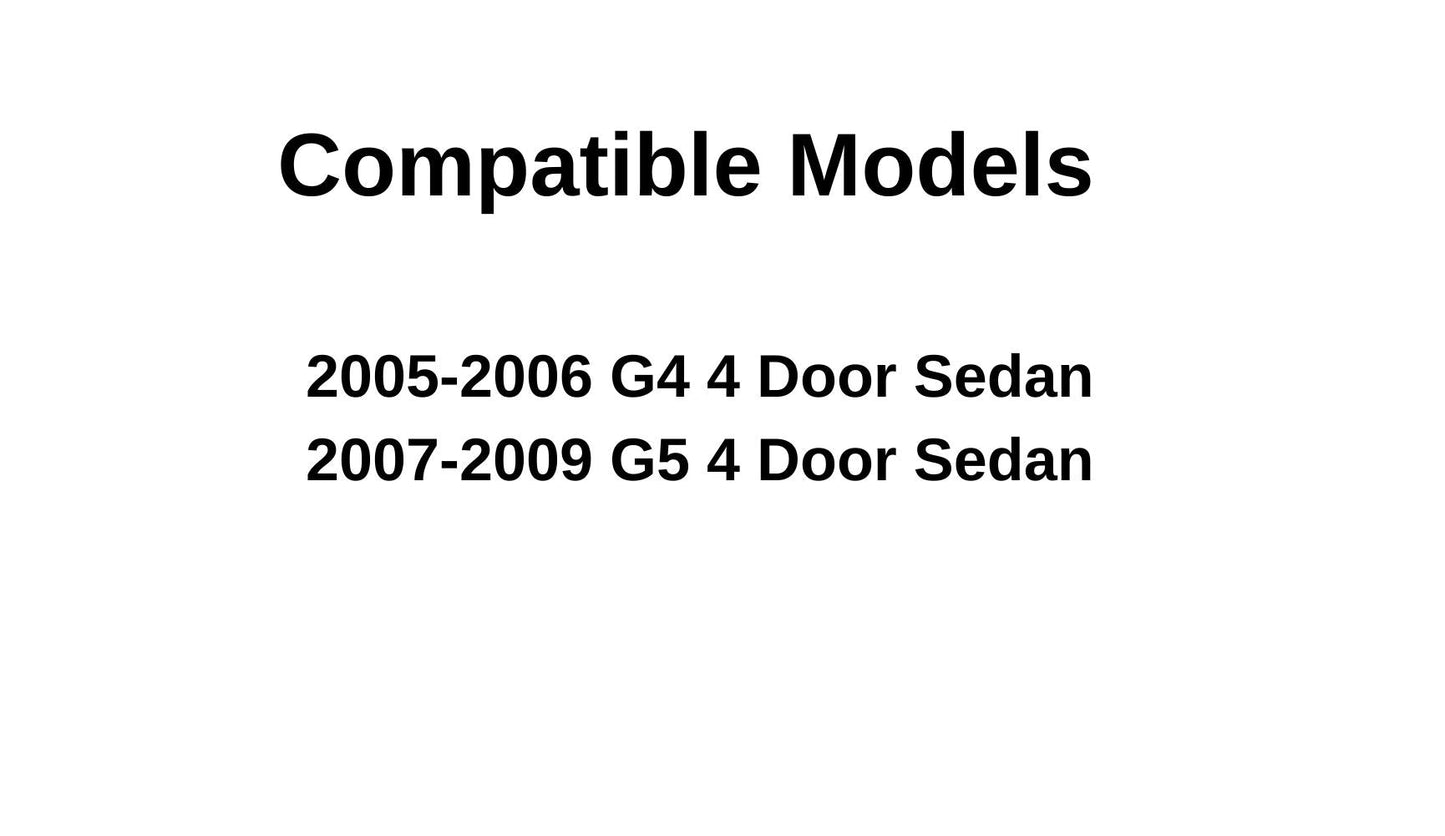 Passenger Right Side Rear Door Window Door Glass Compatible with Chevrolet Cobalt/Pontiac G4&G5 4 Door Sedan 2005-2011 Models
