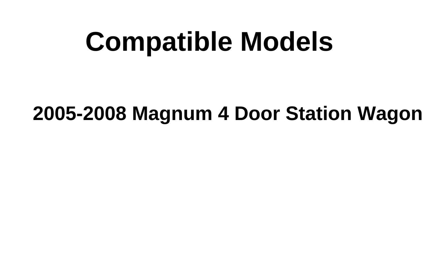 Passenger Right Side Rear Quarter Window Quarter Glass Compatible with Dodge Magnum 4 Door Wagon 2005-2008 Models