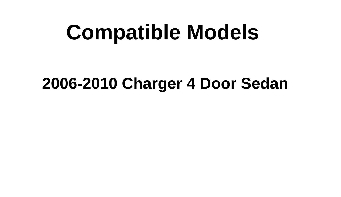 Passenger Right Side Rear Door Window Door Glass Compatible with Dodge Charger 2006-2010 Models