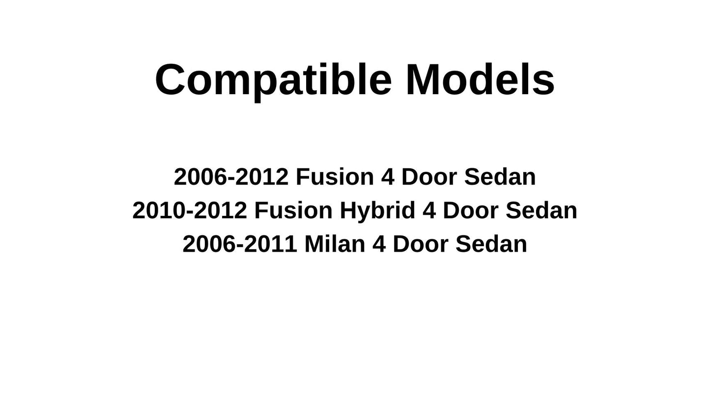 Driver Left Side Front Door Window Door Glass Compatible with Ford Fusion/Mercury Milan 2006-2012 Models