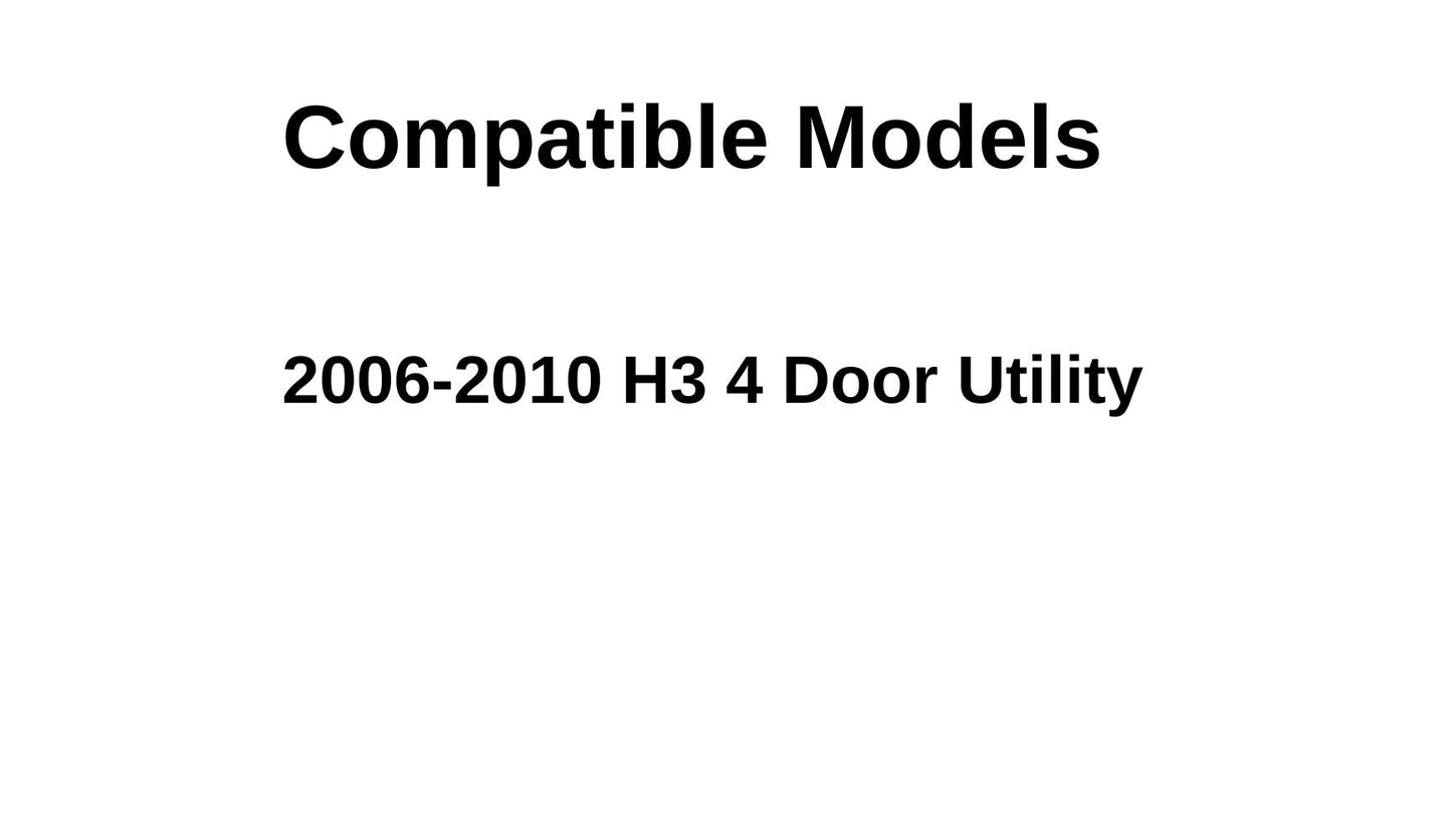 Heated Back Window Back Glass Compatible with Hummer H3 2006-2010 Models