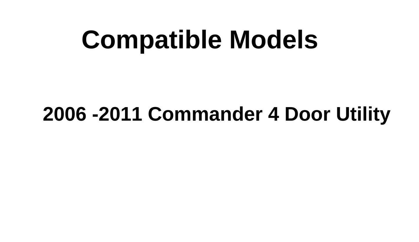 Passenger Right Side Rear Door Window Door Glass Compatible with Jeep Commander 2006-2011 Models