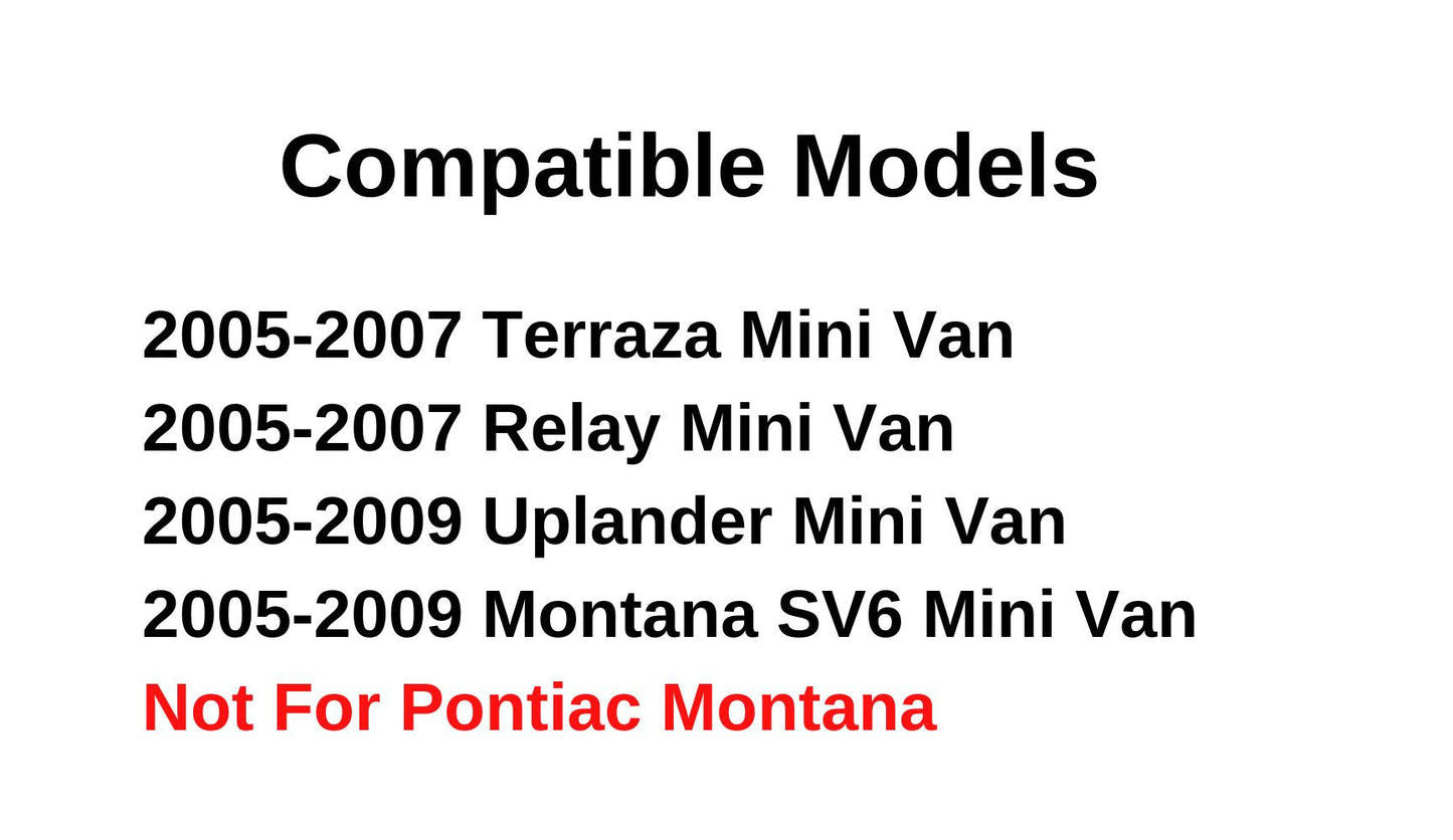 Privacy Stationary Passenger Right Side Sliding Cargo Door Window Door Glass Compatible with Buick Terraza/Saturn Relay/Chevrolet Uplander/Pontiac Montana SV6 2005-2009 Models