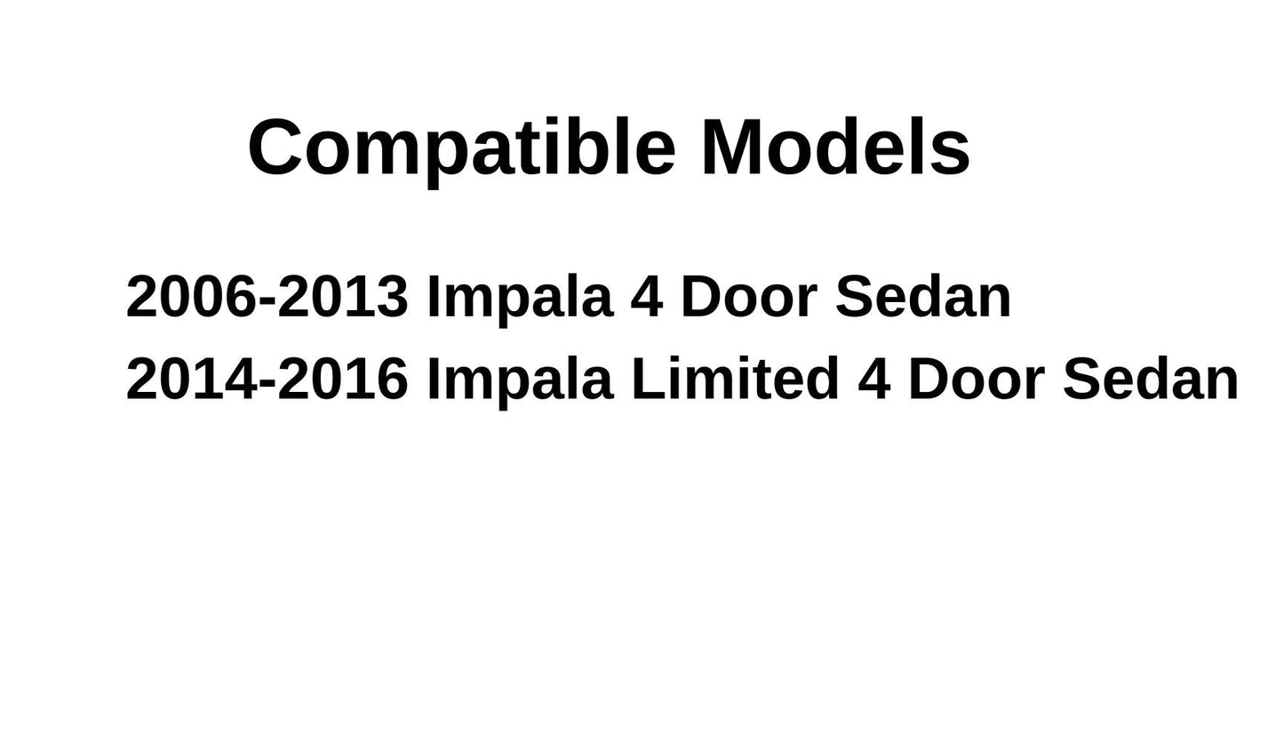 Heated Back Window Back Glass Compatible with Chevrolet Impala 2006-2013 Models/ Impala Limited 2014-2016 Models