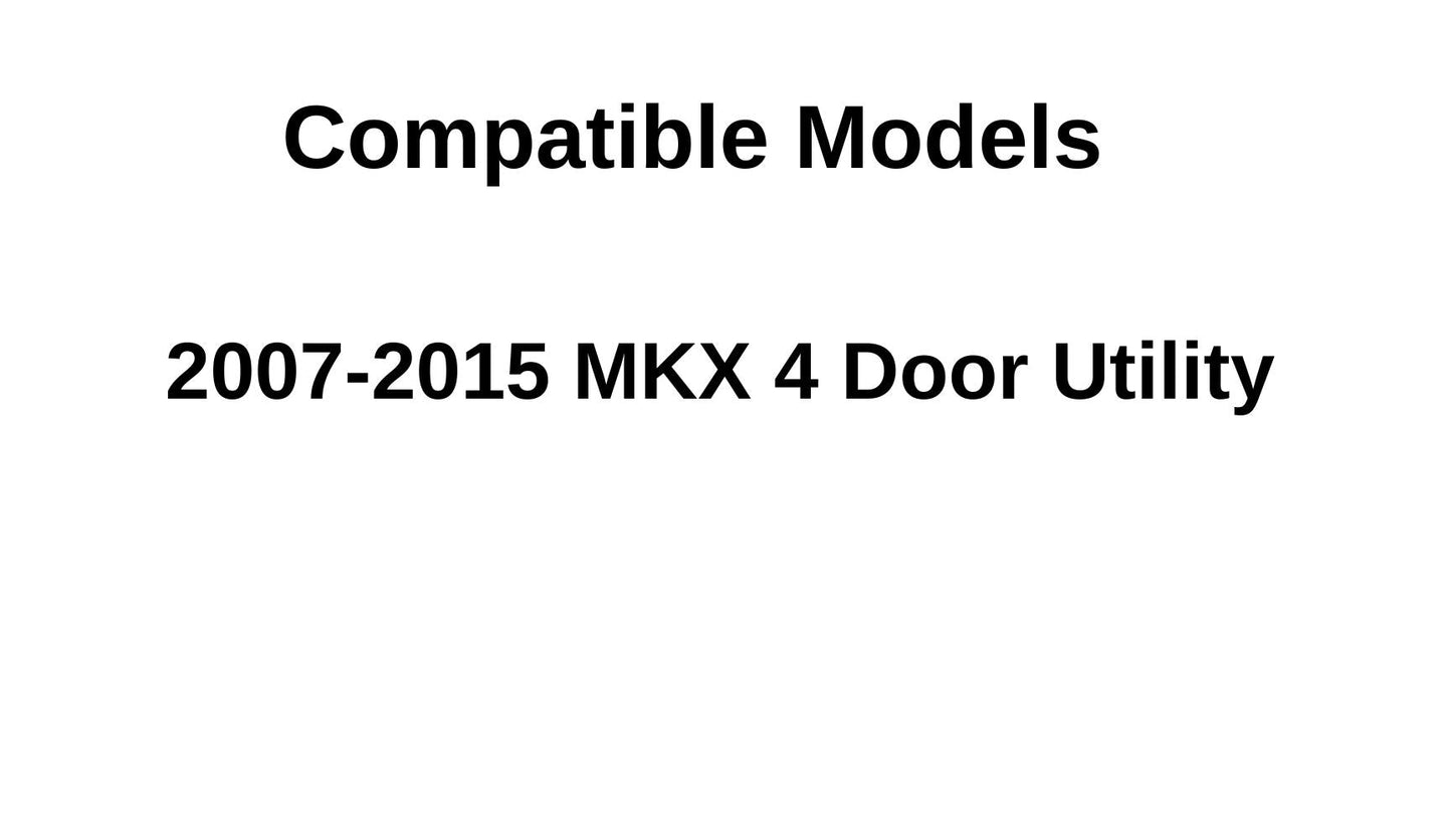 Heated Back Tailgate Window Back Glass Compatible with Lincoln MKX 2007-2015 Models