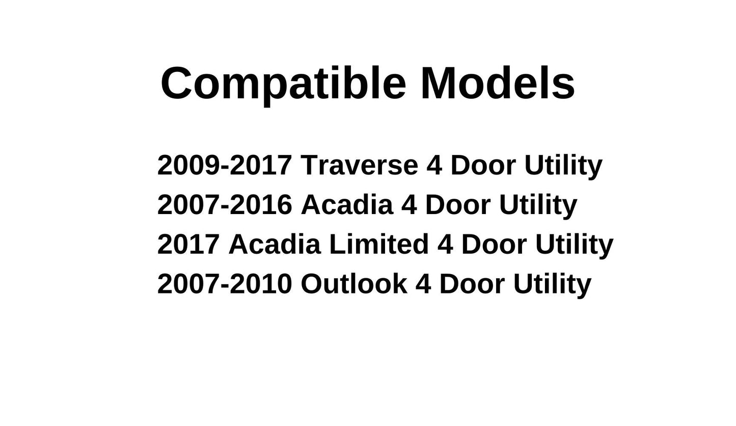 Driver Left Side Front Door Window Door Glass Compatible with GMC Acadia/Saturn Outlook 2007-2016 Models /Acaida Limited 2017 Models