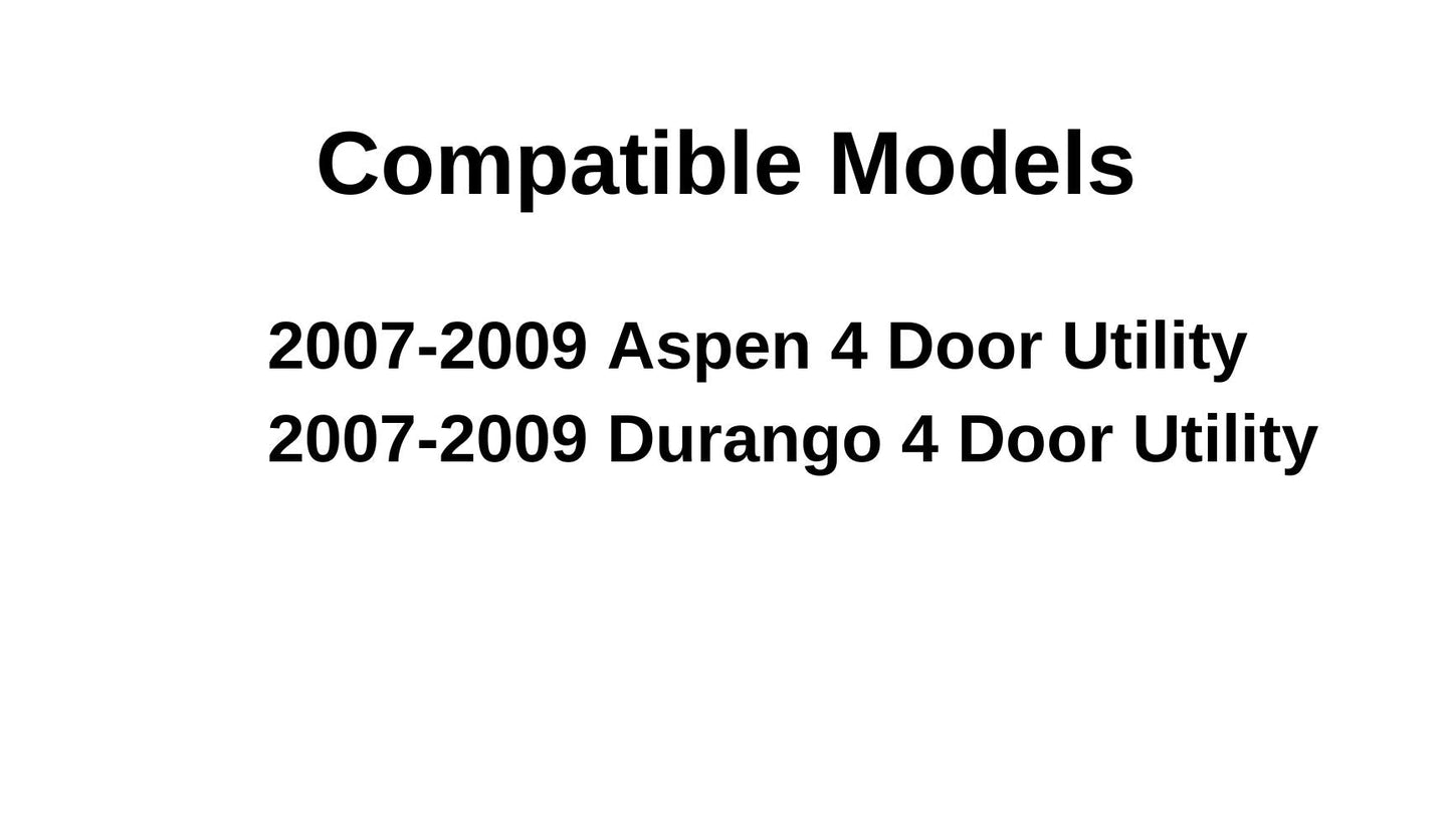 Laminated Driver Left Side Rear Door Window Door Glass Compatible with Dodge Durango/Chrysler Aspen 2007-2009 4 Door Models