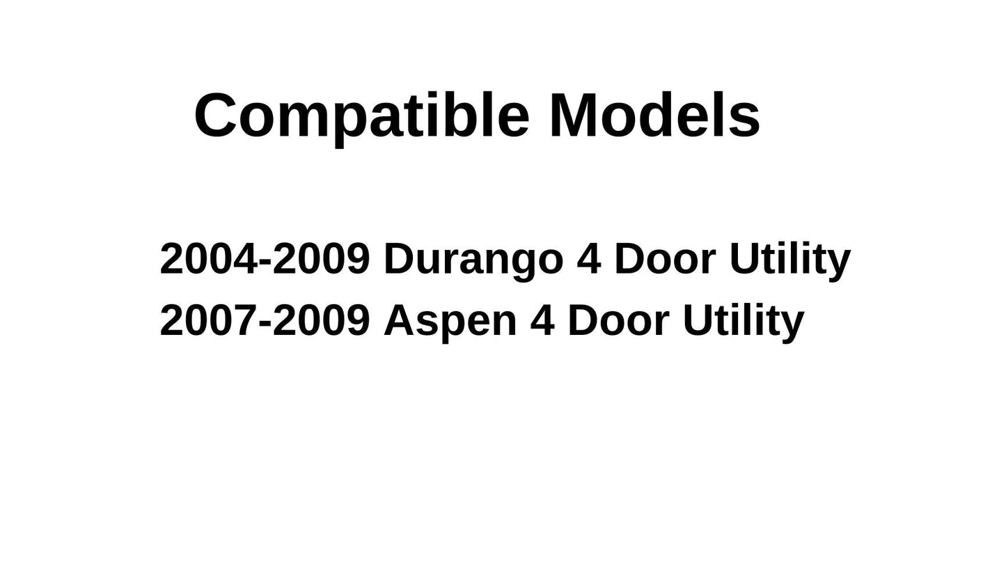 Heated Back Tailgate Window Back Glass Compatible with Dodge Durango/Chrysler Aspen 2004-2009