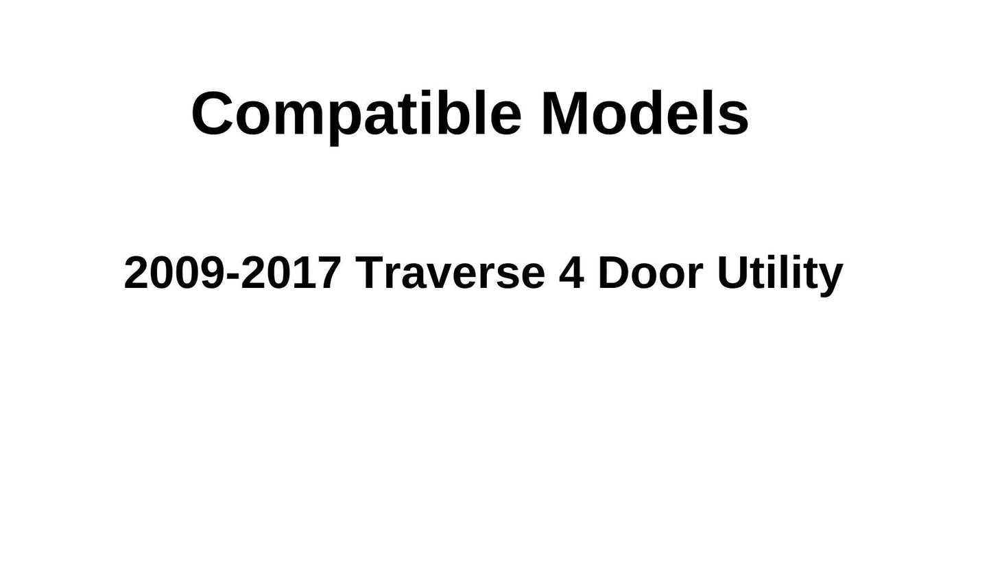 Driver Left Side Rear Door Window Door Glass Compatible with Chevrolet Traverse 2009-2017 Models