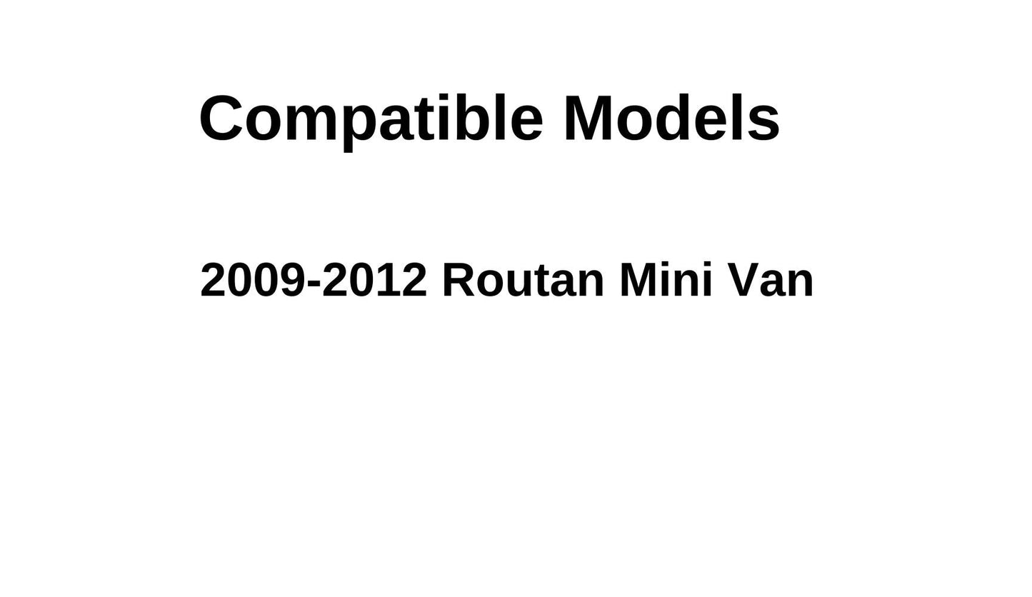 Movable Passenger Right Side Quarter Window Quarter Glass Compatible with Volkswagen Routan Mini Van 2009-2012 Models