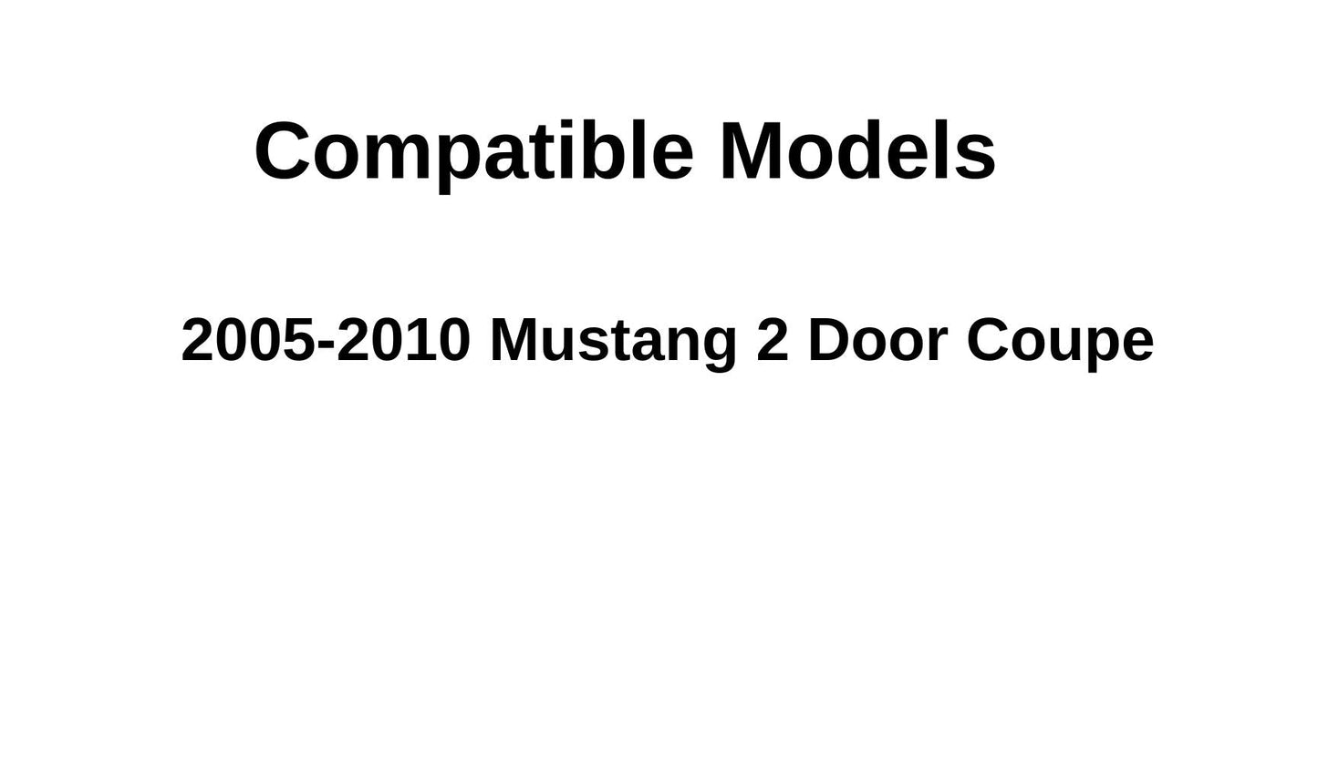 Heated Back Window Back Glass Compatible with Ford Mustang 2005-2010 2 Door Coupe Models