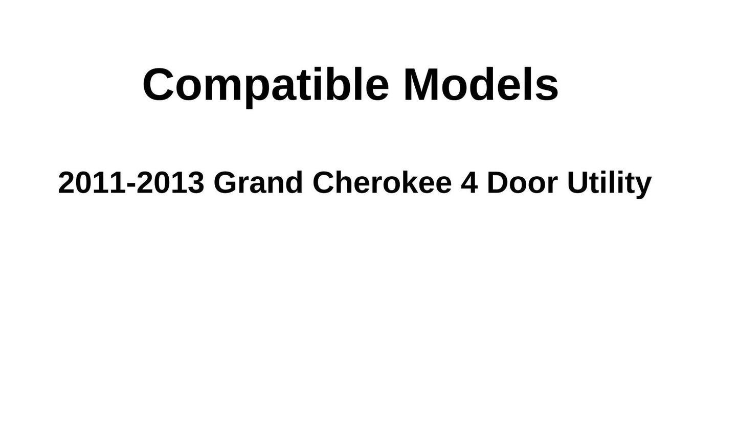 Privacy Heated Back Tailgate Window Back Glass Compatible with Jeep Grand Cherokee 2011-2013 Models