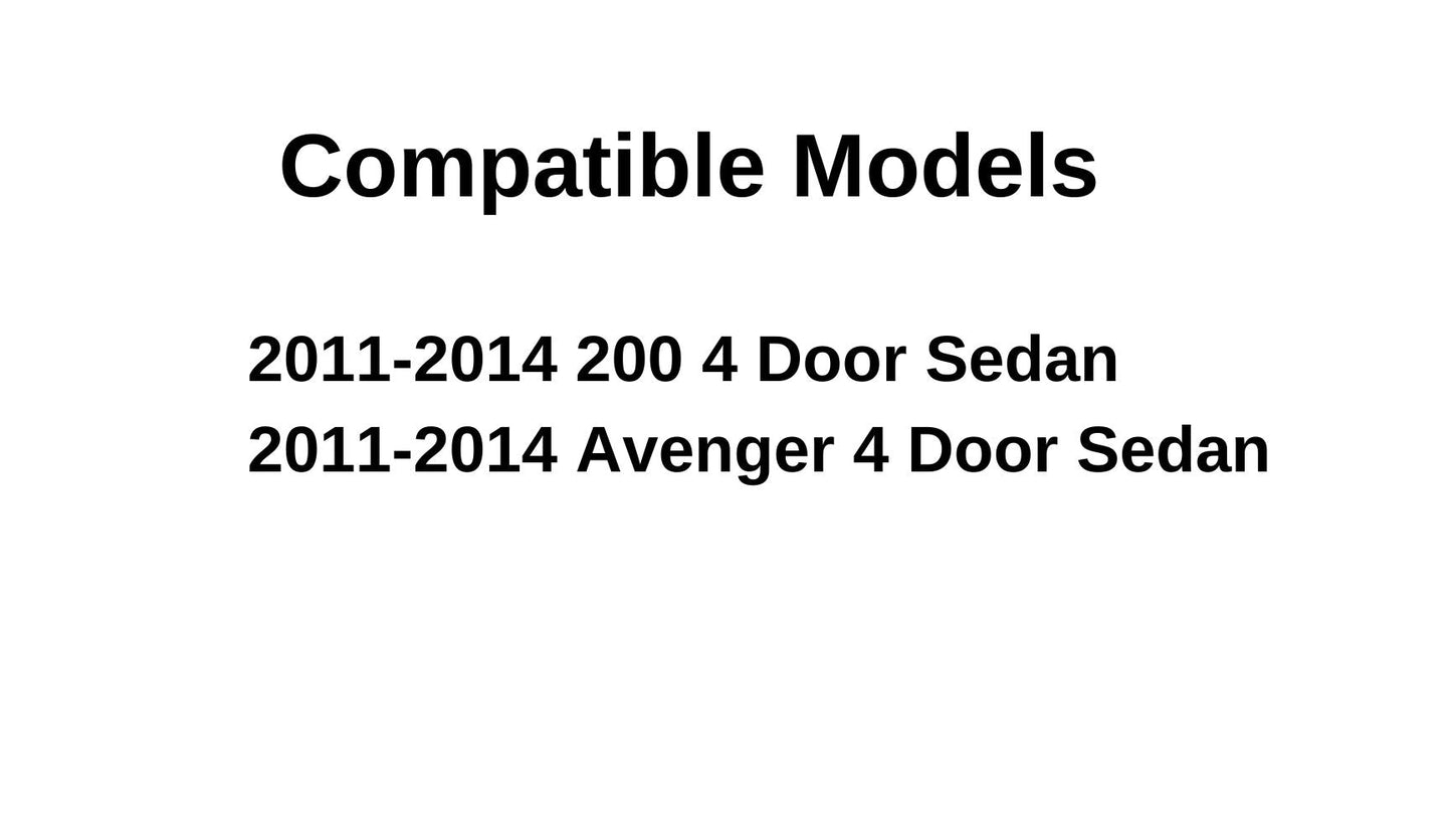 Laminated Driver Left Side Front Door Window Door Glass Compatible with Chrysler 200/ Dodge Avenger 4 Door Sedan 2011-2014 Models