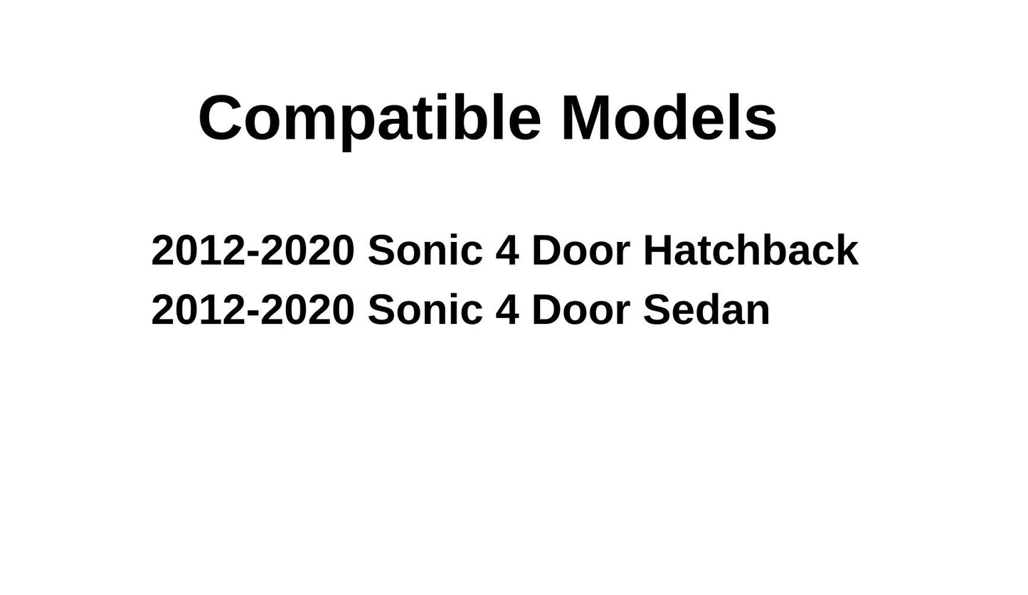 Driver Left Side Front Door Window Door Glass Compatible with Chevrolet Sonic 2012-2020 Models