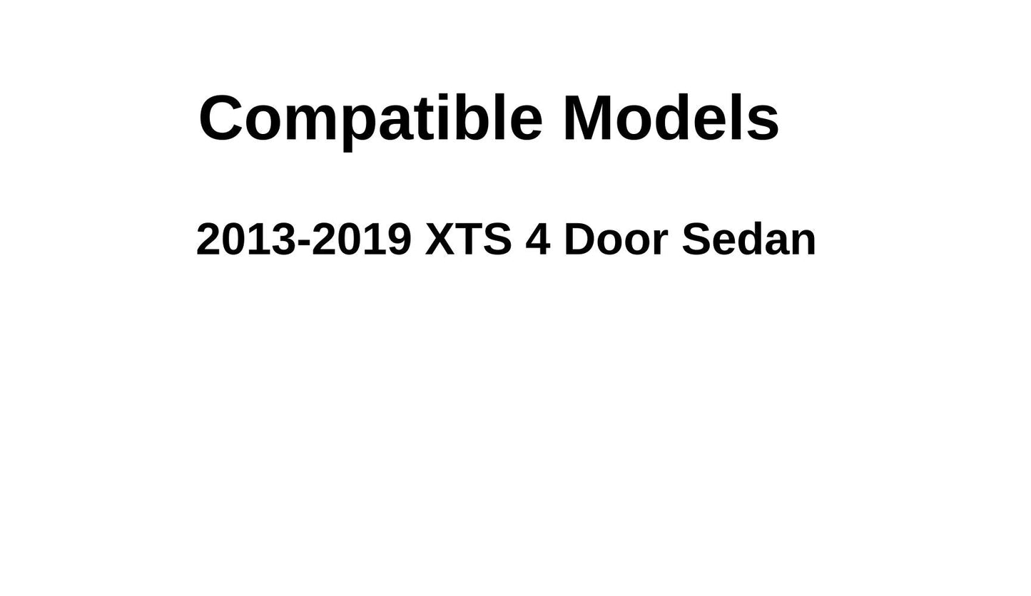 Passenger Right Side Rear Door Window Door Glass Compatible with Cadillac XTS 2013-2019 Models