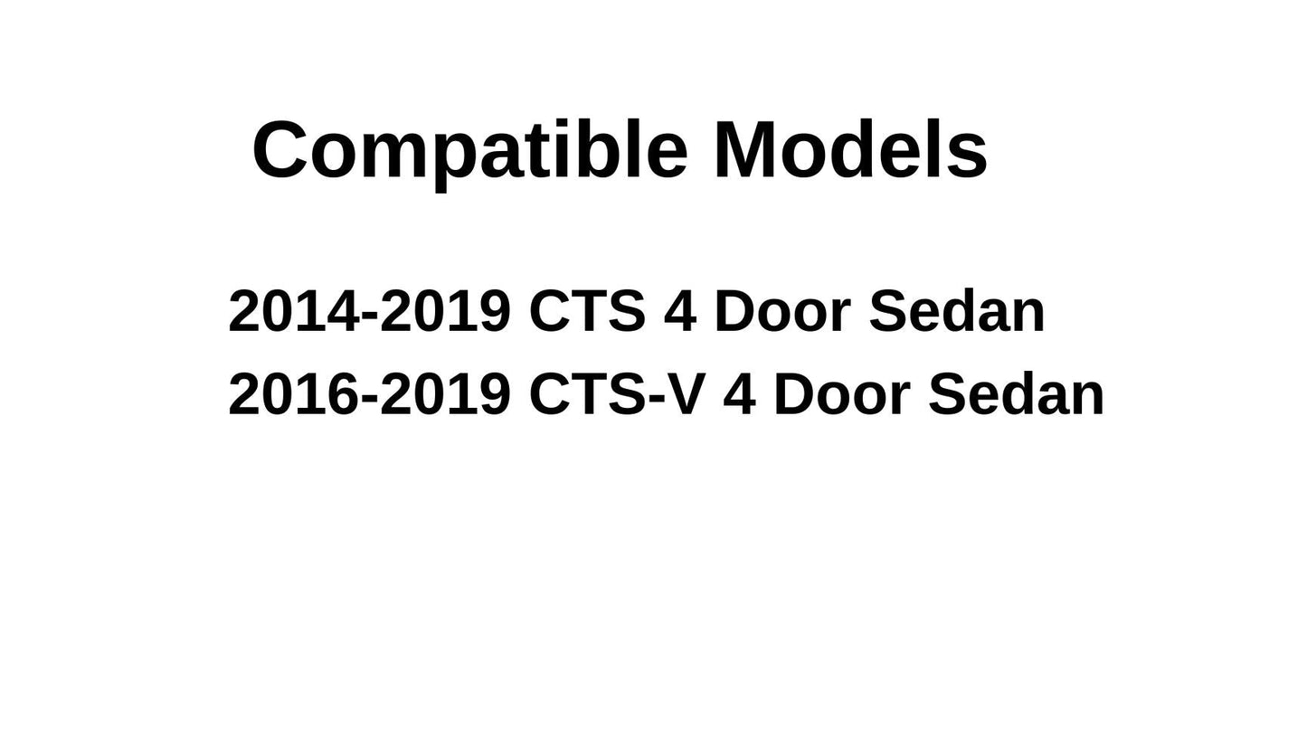 Heated Back Window Back Glass Compatible with Cadillac CTS 2014-2019 / CTS-V 2016-2019 4 Door Sedan Models