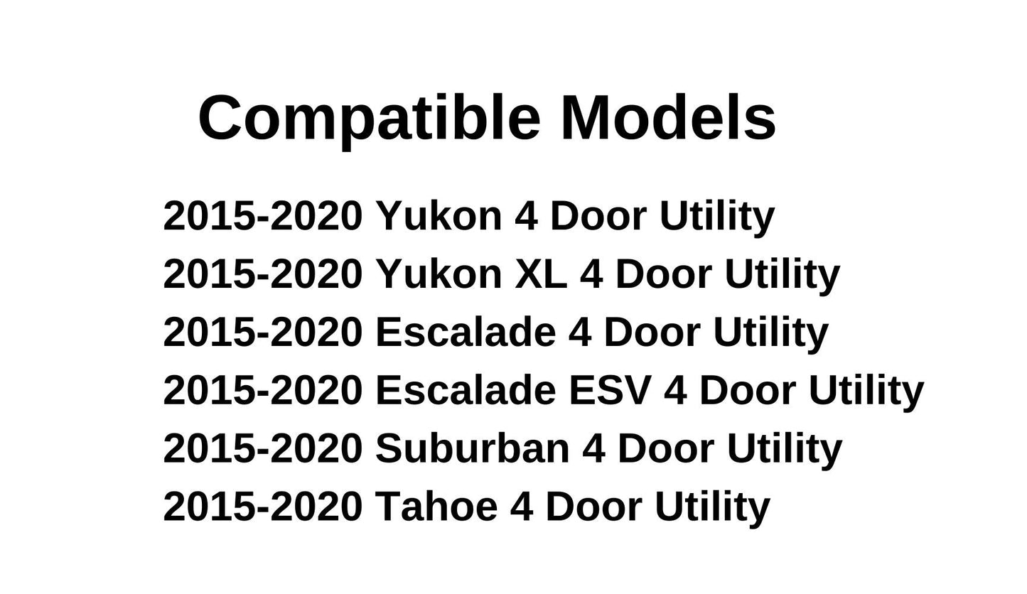 Driver Left Side Front Door Window Door Glass Compatible with Cadillac Escalade/Cadillac Escalade ESV/GMC Yukon/GMC Yukon XL 2015-2020 Models