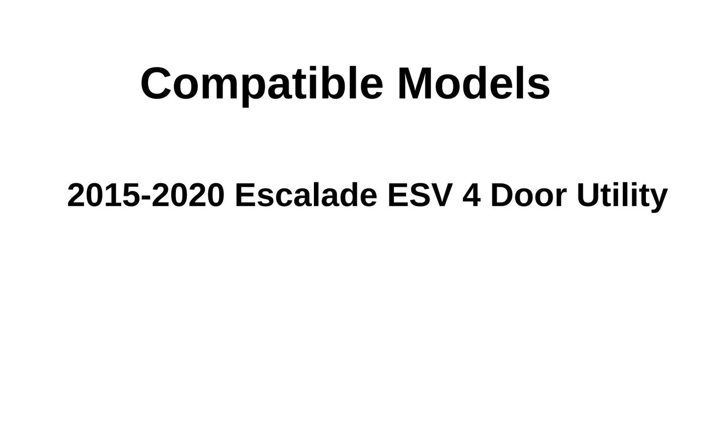 W/ Alarm & Antenna Feature Passenger Right Side Quarter Window Quarter Glass Compatible with Cadillac Escalade ESV 2015-2020 Models