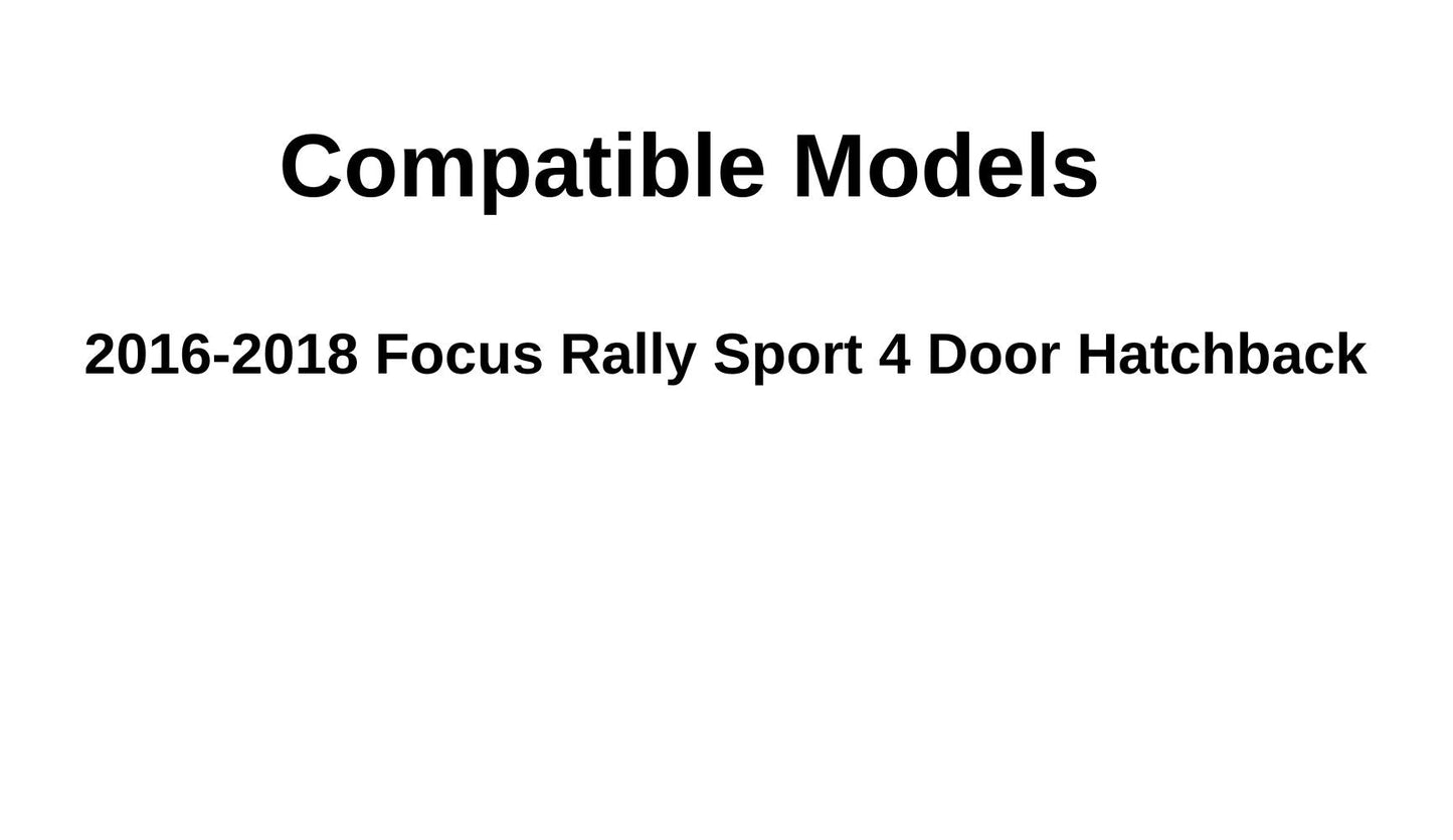 Passenger Right Side Front Door Window Door Glass Compatible with Ford Focus Rally Sport 2016-2018 Models