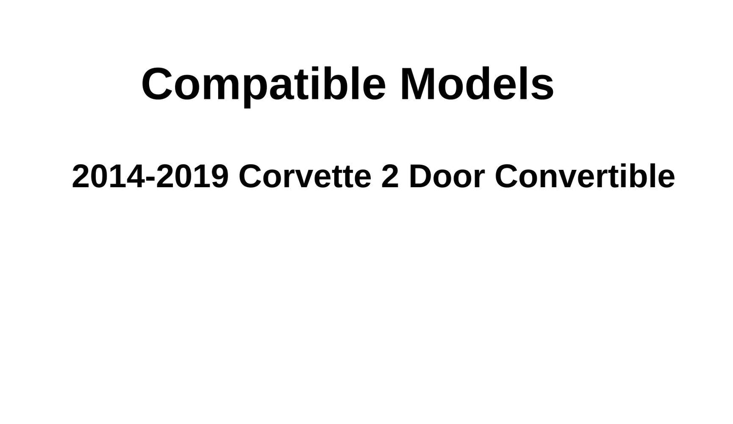 Driver Left Side Door Window Door Glass Compatible with Chevrolet Corvette 2 Door Convertible 2014-2019 Models