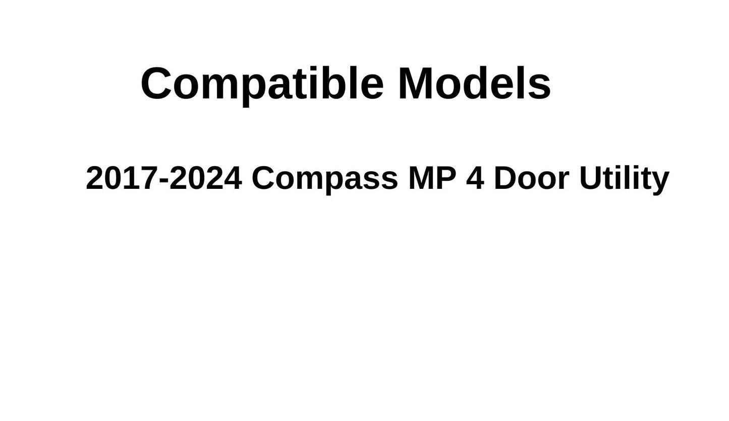 OEM Passenger Right Side Rear Door Window Door Glass Compatible with Jeep Compass MP 2017-2022 Models