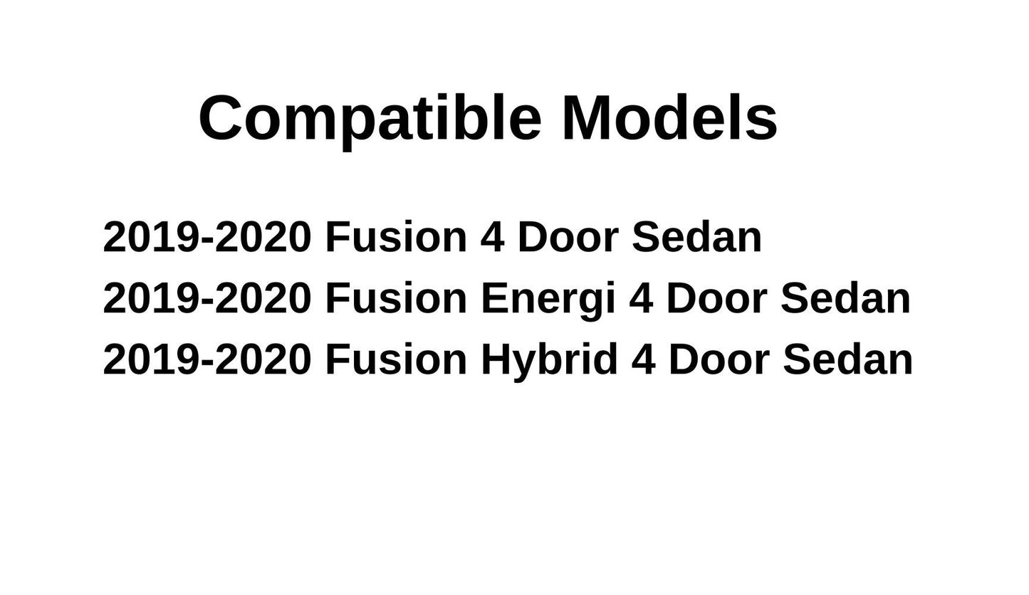 Heated Back Window Back Glass Compatible with Ford Fusion 2019-2020 4 Door Sedan Models