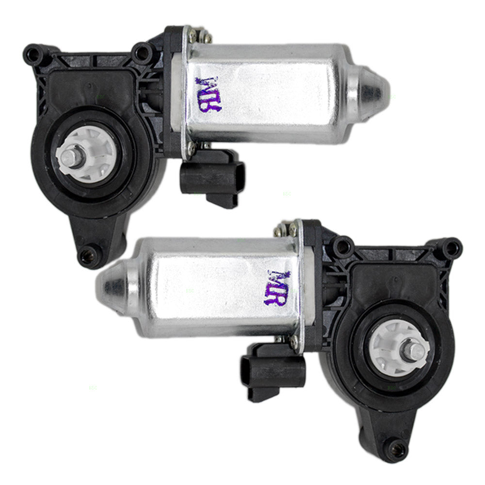 Set Power Window Lift Regulator Motors Compatible with 1999-2007 Silverado Sierra Pickup Truck 88937199 88937200