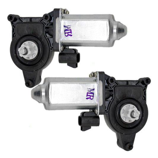 Set Power Window Lift Regulator Motors Compatible with 1999-2007 Silverado Sierra Pickup Truck 88937199 88937200