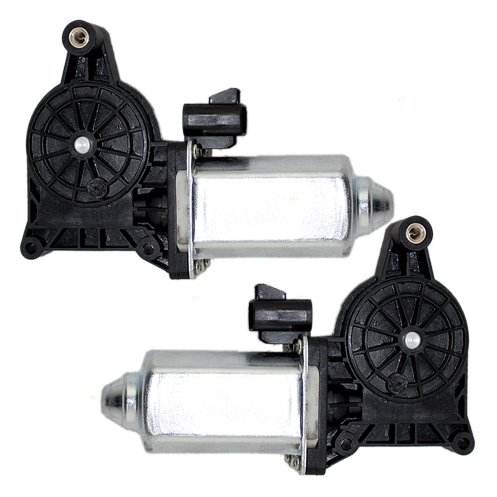 Set Power Window Lift Regulator Motors Compatible with 1999-2007 Silverado Sierra Pickup Truck 88937199 88937200