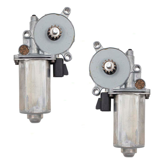 Set Front Power Window Lift Regulator Motors Compatible with 96-02 Express Savana Van 19152021 19152022
