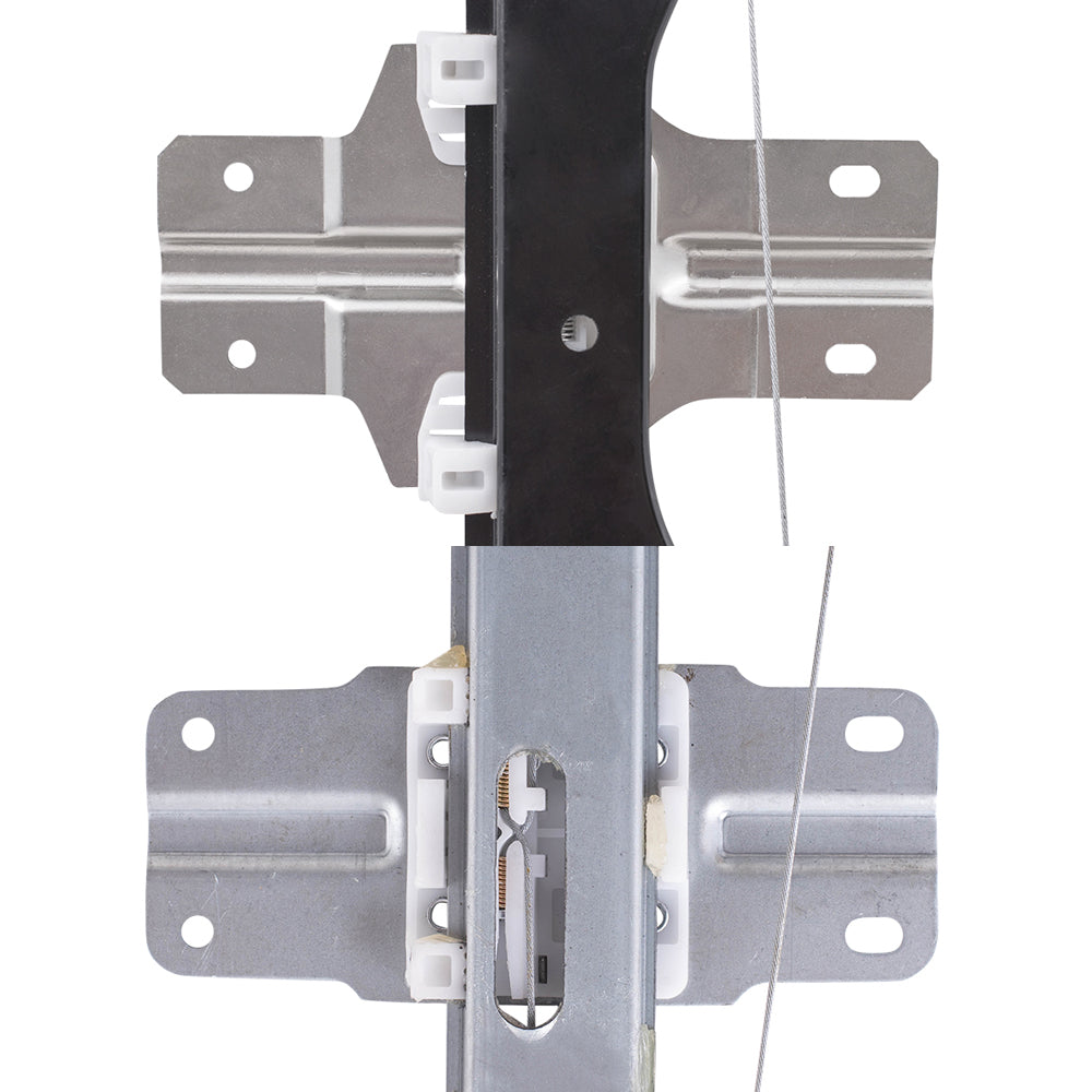 Driver and Passenger Side Power Window Regulator with Motor-2 Pin Connector Without One Touch 4 Piece Set Compatible with 07-12 Acadia