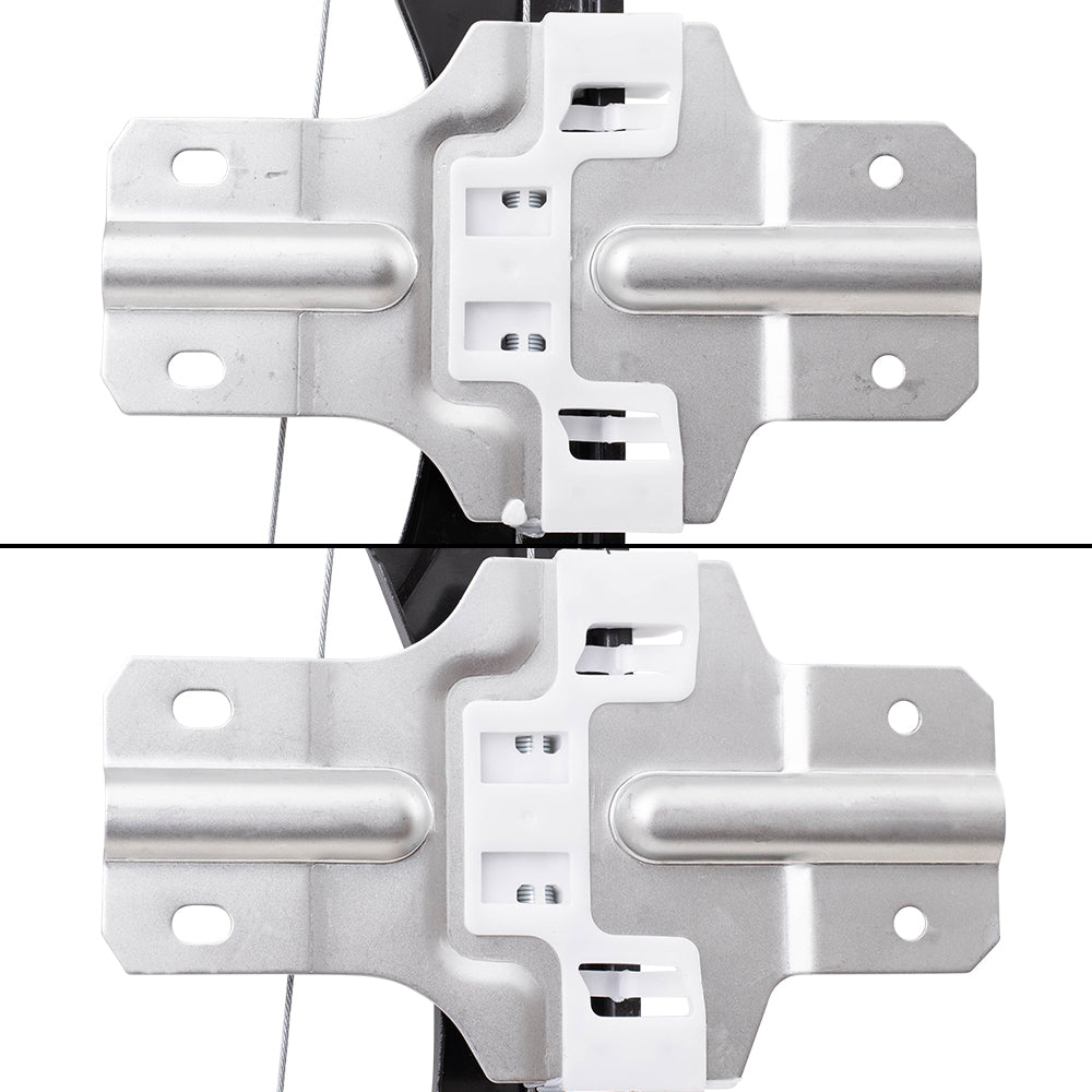 Driver and Passenger Side Power Window Regulator with Motor-2 Pin Connector 4 Piece Set Compatible with 2013-2016 Acadia/ 2017 Acadia Limited/ 2013-2017 Traverse