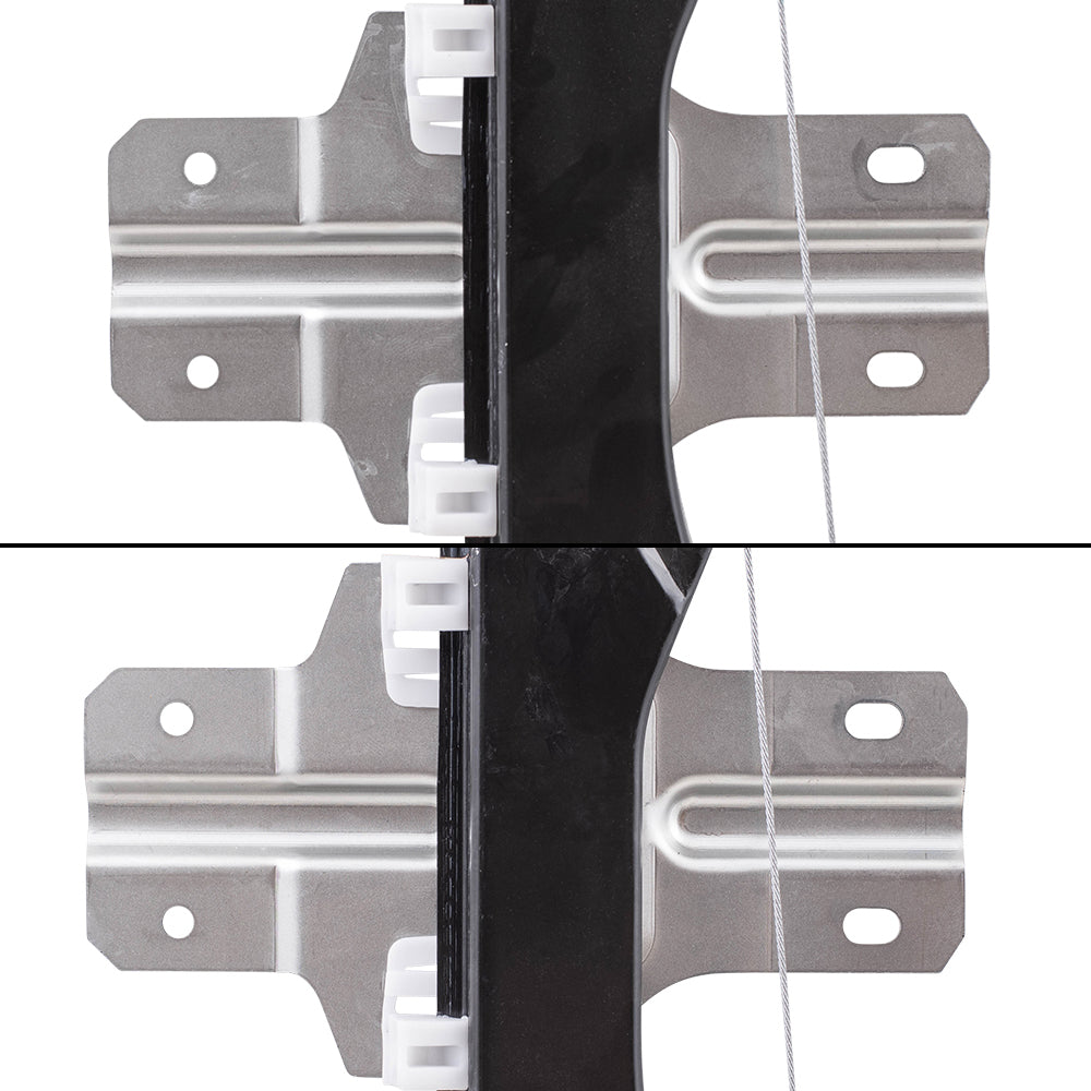 Driver and Passenger Side Power Window Regulator with Motor-2 Pin Connector 4 Piece Set Compatible with 2013-2016 Acadia/ 2017 Acadia Limited/ 2013-2017 Traverse