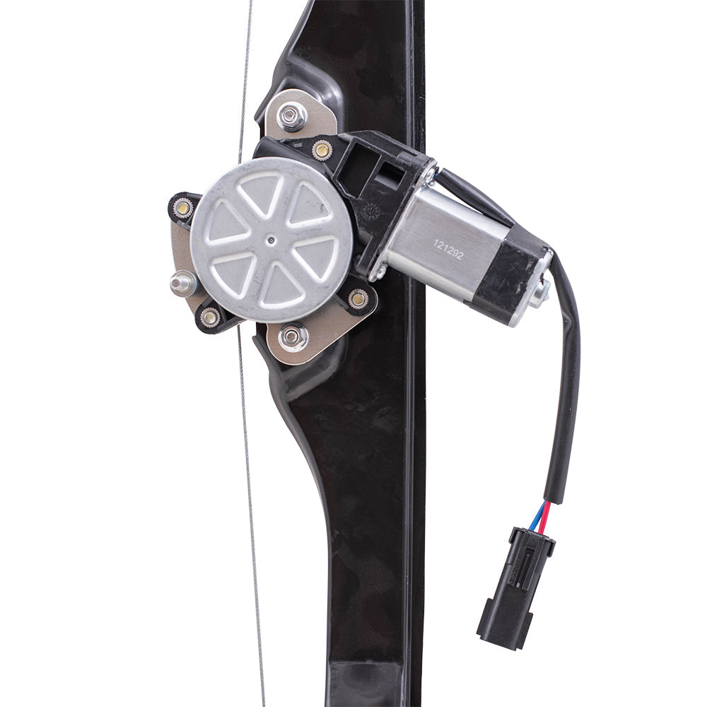 Front Driver and Passenger Side Power Window Regulators with Motor-2 Pin Connector Compatible with 2013-2016 Acadia/ 2017 Acadia Limited/ 2013-2017 Traverse