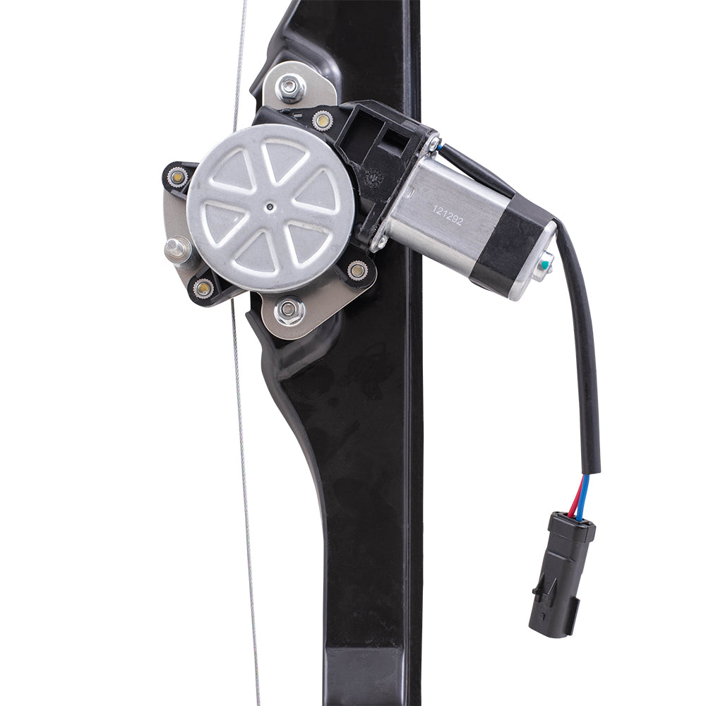Rear Passenger Side Power Window Regulator with Motor Compatible with 2013-2016 Acadia/ 2017 Acadia Limited/ 2013-2017 Traverse/ 2013-2017 Enclave