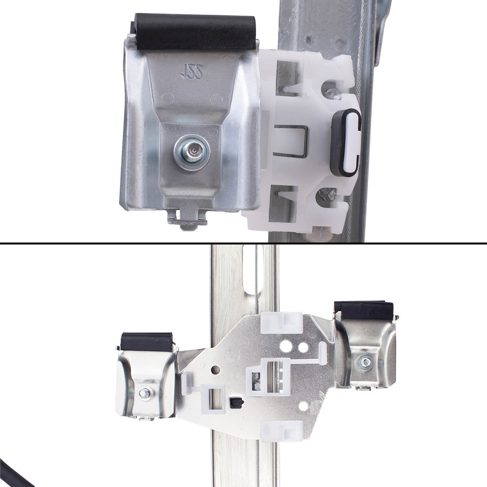 Front and Rear Driver Left Power Window Regulators Set with Motor Compatible with 2003-2009 Hummer H2