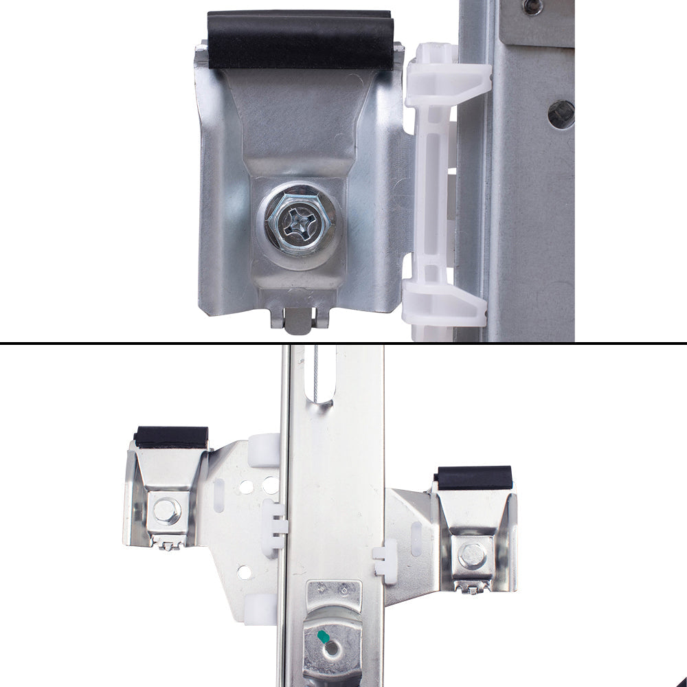 Front and Rear Driver Left Power Window Regulators Set with Motor Compatible with 2003-2009 Hummer H2