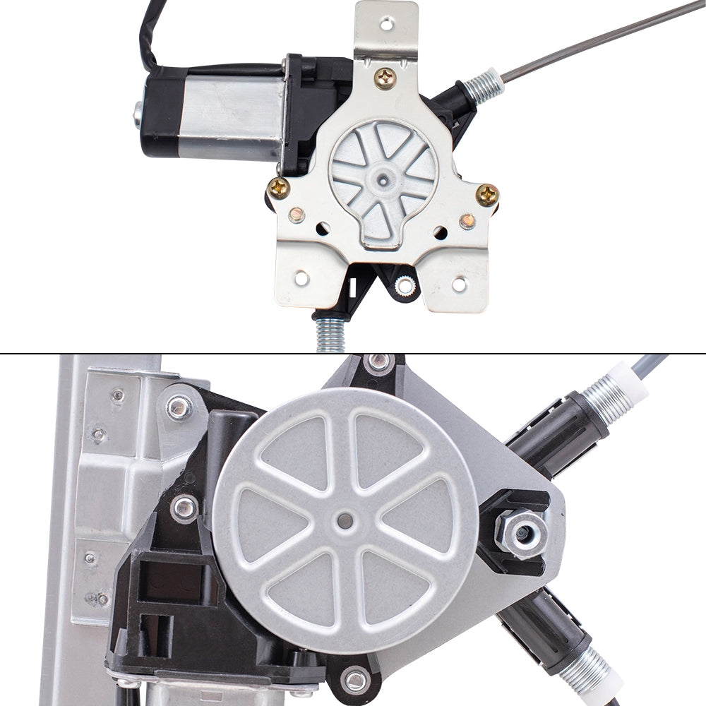 Driver Left Passenger Right Power Window Regulators with Motor 4 Piece Set Compatible with 2003-2009 Humer H2