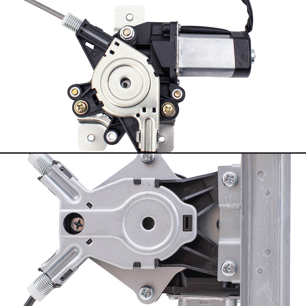 Driver Left Passenger Right Power Window Regulators with Motor 4 Piece Set Compatible with 2003-2009 Humer H2