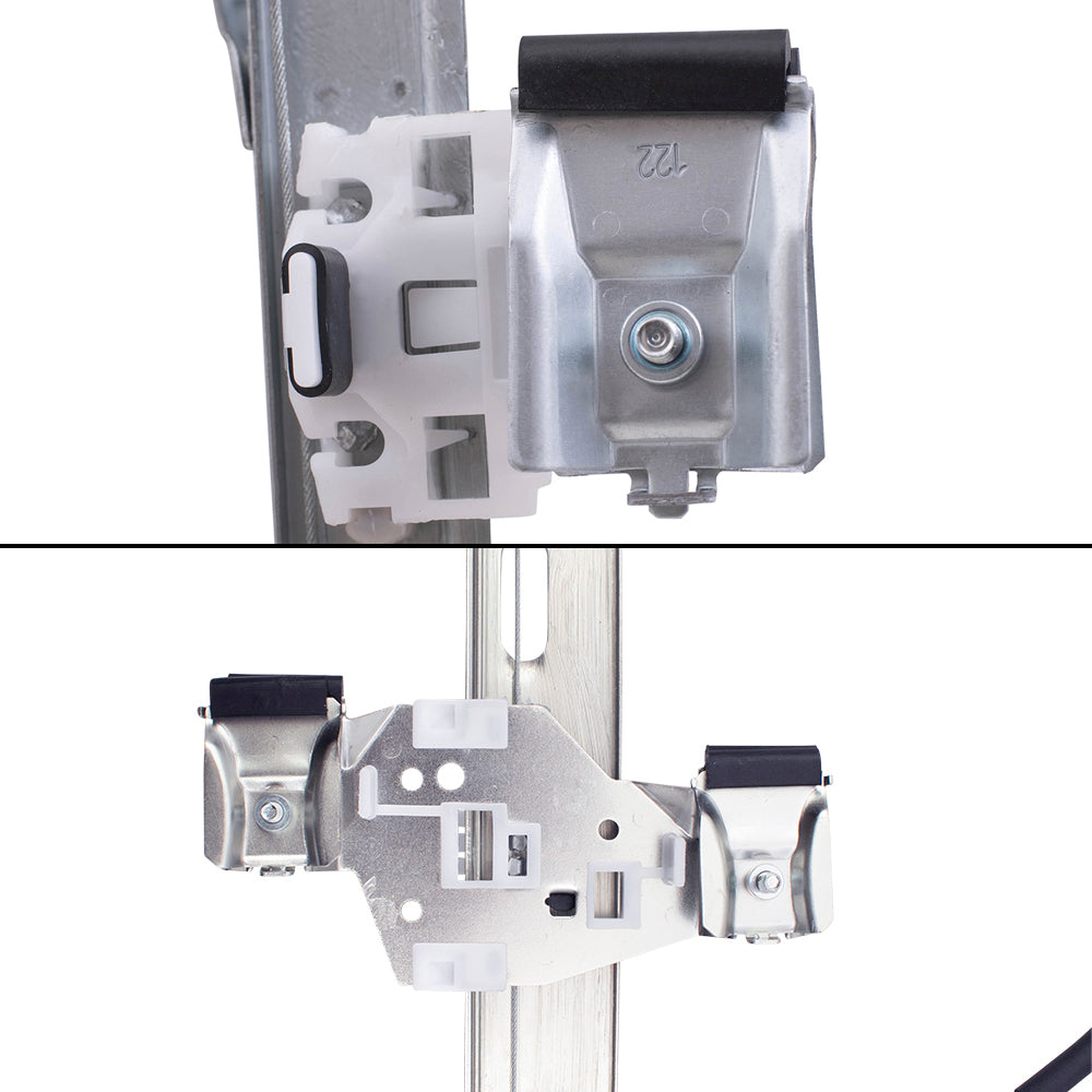 Front and Rear Passenger Right Power Window Regulators Set with Motor Compatible with 2003-2009 Hummer H2