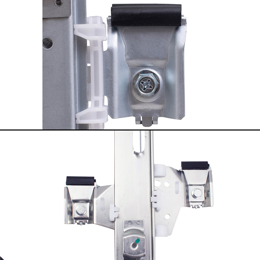 Front and Rear Passenger Right Power Window Regulators Set with Motor Compatible with 2003-2009 Hummer H2