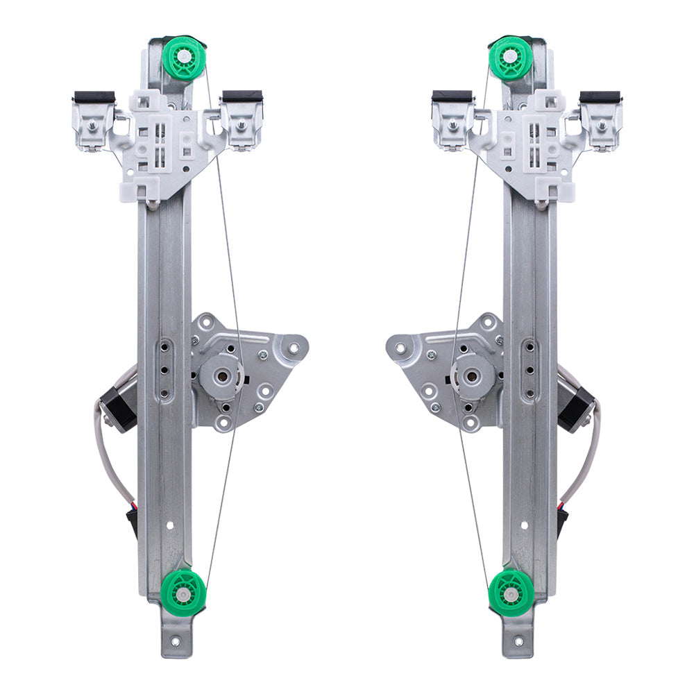 Set Rear Power Window Regulators with Motors Compatible with 2012-2017 Equinox