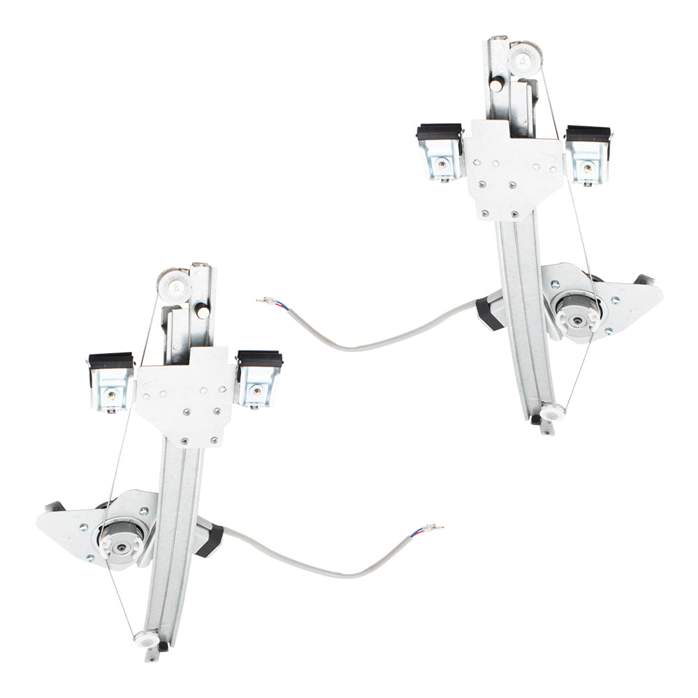 Set Rear Power Window Regulators & Lift Motors Compatible with 2010-2011 Equinox Terrain 22803634 22803635