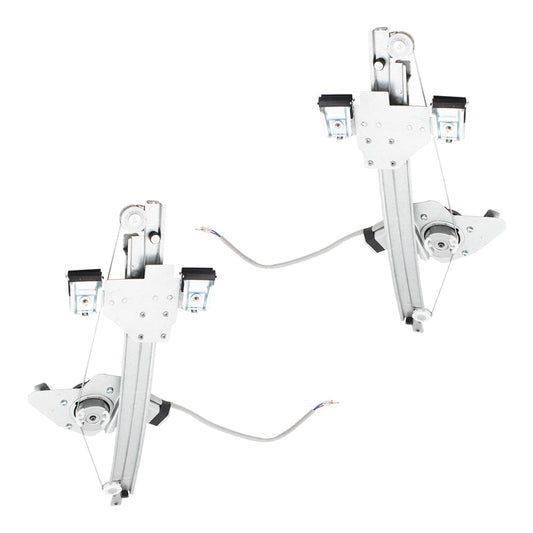 Set Rear Power Window Regulators & Lift Motors Compatible with 2010-2011 Equinox Terrain 22803634 22803635