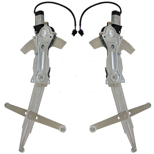 Set Front Power Window Regulators with Lift Motors Compatible with 1993-2002 Camaro Firebird 10305686 10305685