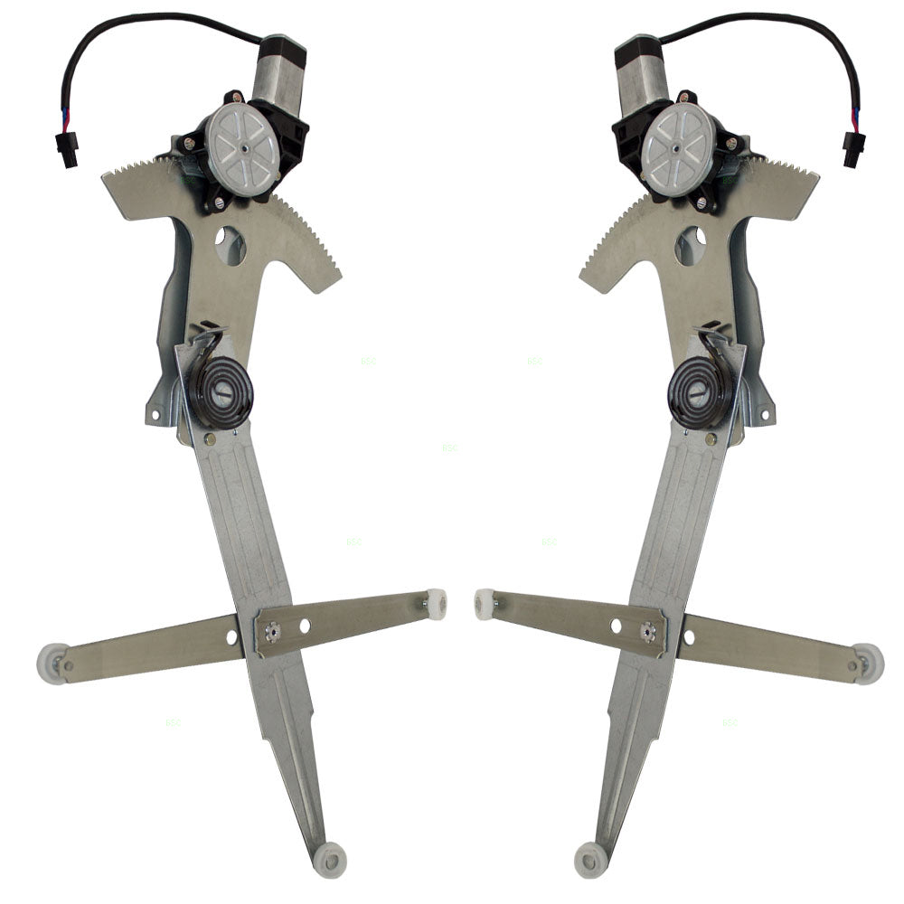 Set Front Power Window Regulators with Lift Motors Compatible with 1993-2002 Camaro Firebird 10305686 10305685